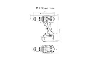 BS 18 LTX Impuls Set Аккумуляторная дрель-шуруповерт Metabo