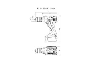 BS 18 LT Quick Аккумуляторная дрель-шуруповерт Metabo