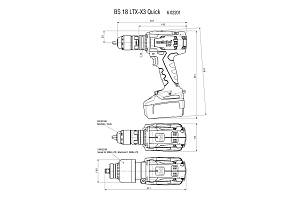 BS 18 LTX-X3 Quick Аккумуляторная дрель-шуруповерт Metabo