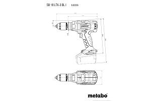 SB 18 LTX-3 BL I Аккумуляторная ударная дрель Metabo
